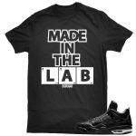 Jordan 11Lab4 shirts to match 'In the Lab' Black Shirt