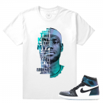 Match Jordan 1 Chameleon All Star | Lebron | White T shirt