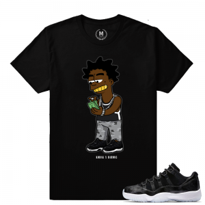 Match Air Jordan 11 Barons | Kodak x Barons | Black T shirt