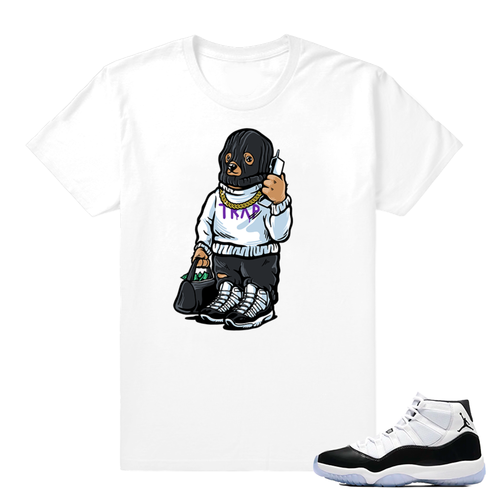 Concord 11 Jordan | Ski Mask Trap Bear | White shirt