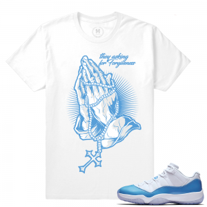 Match Jordan 11 UNC lows | Forgiveness | White T shirt