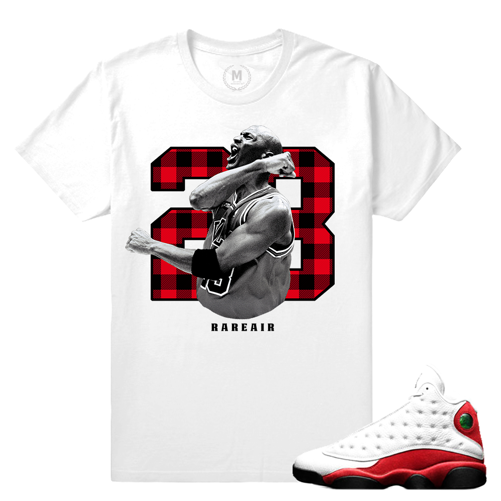 Match Jordan 13 OG Chicago | Victory 23 | White T shirt