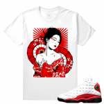 Match Jordan 13 OG Chicago | Dxpe Geisha | White T shirt