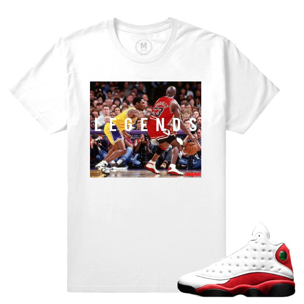 Match Jordan 13 OG Chicago | Legends | White T shirt