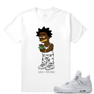 Match Air Jordan 4 Pure Money | Kodak x Pure Money | White T shirt