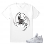 Match Air Jordan 4 Pure Money | Chance Da Rapper | White T shirt