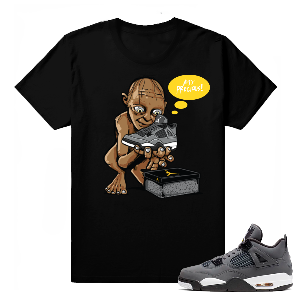 Jordan 4 Cool Grey | My Precious | Black Shirt