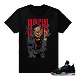 Jordan 4 Bred | Huncho Flex | Black Shirt