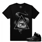 Air Jordan 5 Sneaker t shirt Black Pinnacle 5 - Watch For Snakes - Black