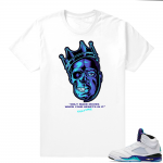 Grape 5s | Only Make Moves Biggie | White shirt