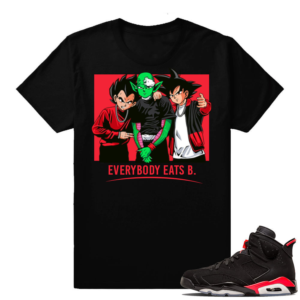 Infrared 6s | Paid In Full Dragon Ball Z | Black shirt