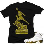 Jordan 9 Statue shirts to match 'Monument' Black Sneaker Tees shirt