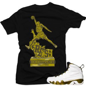 Jordan 9 Statue shirts to match 'Monument' Black Sneaker Tees shirt