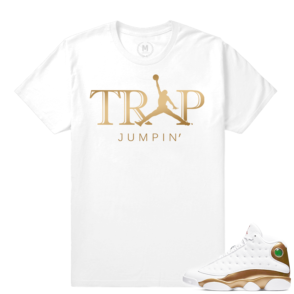 Match Air Jordan 13 DMP | Trap Jumpin | White T shirt