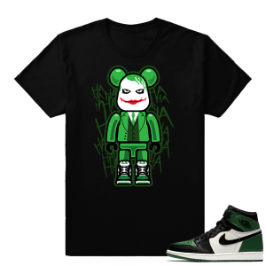 Air Jordan Retro 1 shirt Pine Green 1s | Joker Brick | Black shirt