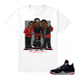 Jordan 4 Bred | Everybody Eats B | White Shirt