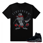 Air Jordan Retro 8 Live Fresh Ape T shirt - Black