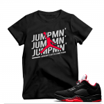 Match Air Jordan 5 Alternate 90 | 'JUMPMAN' | Black T shirt