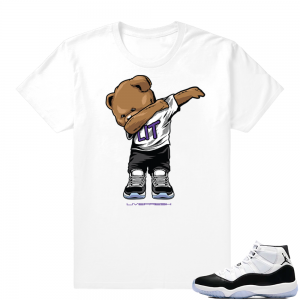 Concord 11 Jordan | Dabbin Bear | White shirt