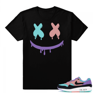 Air Max 1 Have A Nike Day | Smiley Drip | Black Shirt