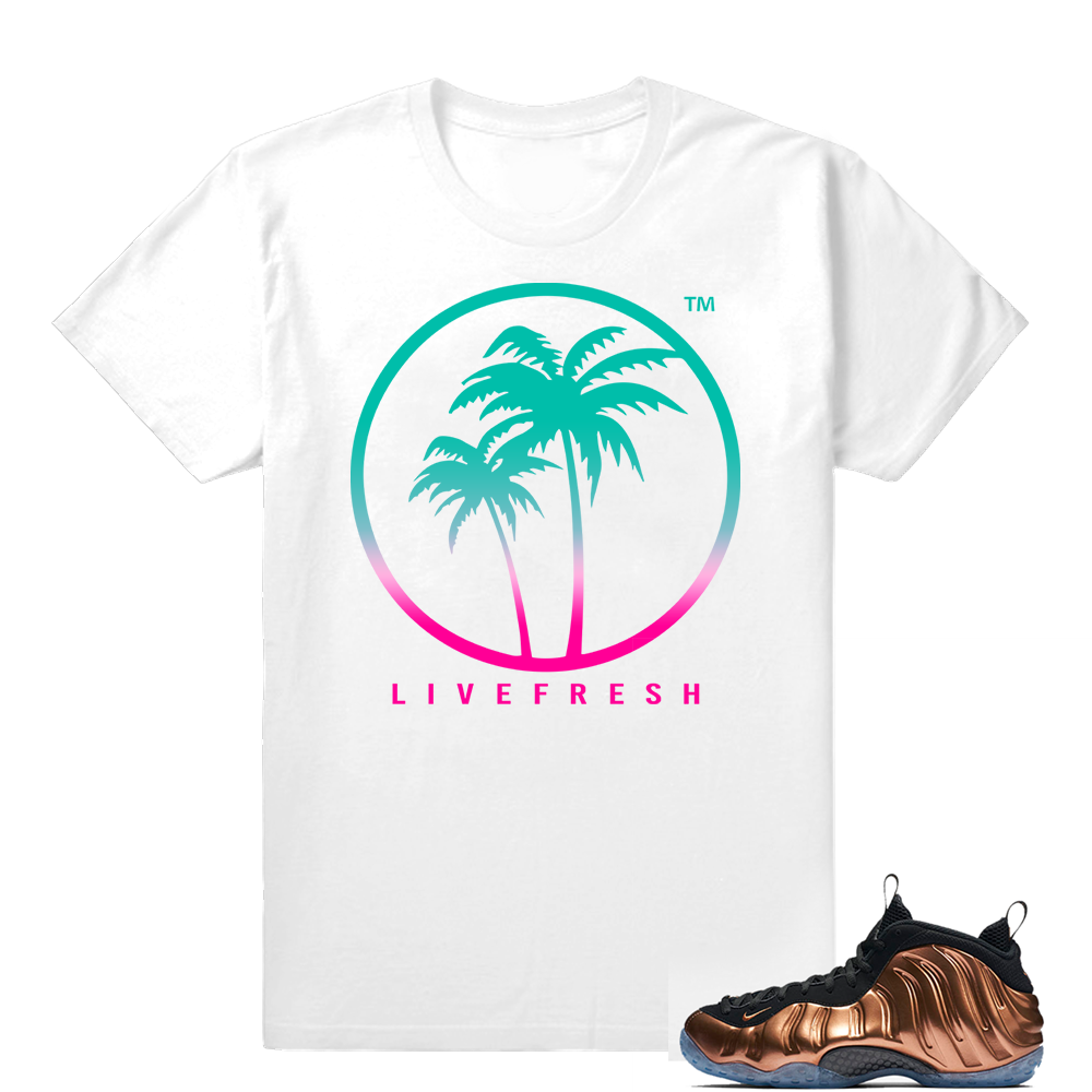 Air Max 97 South Beach shirt  Live Fresh Palm Logo White tee