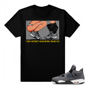 Jordan 4 Cool Grey | No 350s | Black Shirt