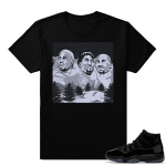 All Black Jordan 11 shirt  Winners Mnt  Black tee