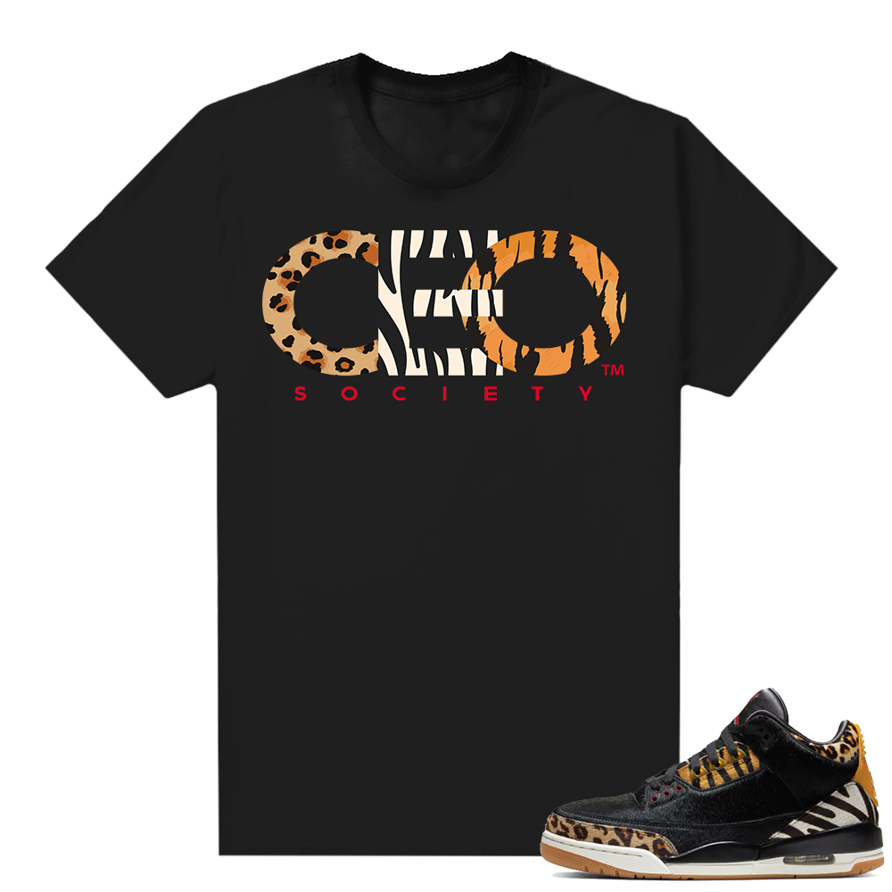 Animal Instinct 3s shirt Black - CEO Society