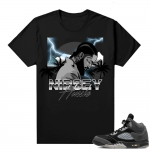 Anthracite 5s Shirt Sneaker tee black Nipsey Hussle