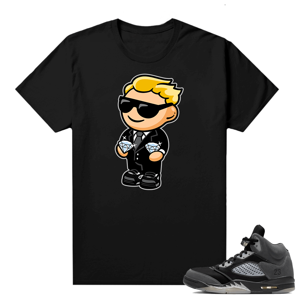 Anthracite Jordan retro 5 shirts black Diamond Hands Avatar