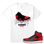 Match Banned 1s Jordan Retro| Banned 1s Drip |White T shirt