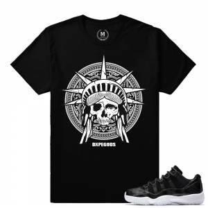 Match Air Jordan 11 Barons | Liberty Dxpe Gods | Black T shirt