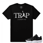 Match Air Jordan 11 Barons | Trap Jumpin | Black T shirt