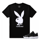 Match Air Jordan 11 Barons | Players Only | Black T shirt