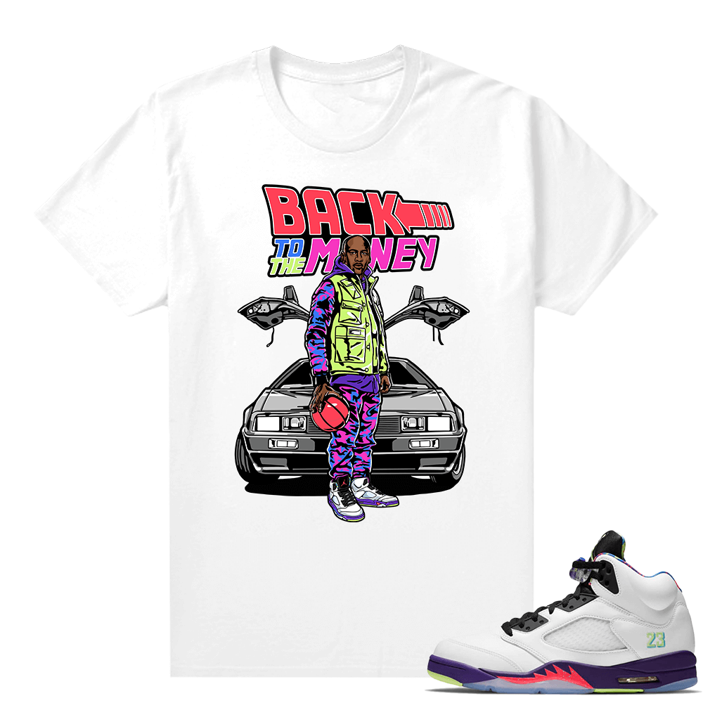 Bel-Air 5s Alternate shirts - White - Back to the Money