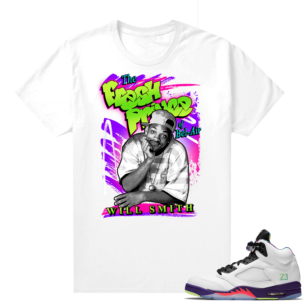 Bel-Air 5s Alternate shirts - White - Fresh Prince 90s Vintage