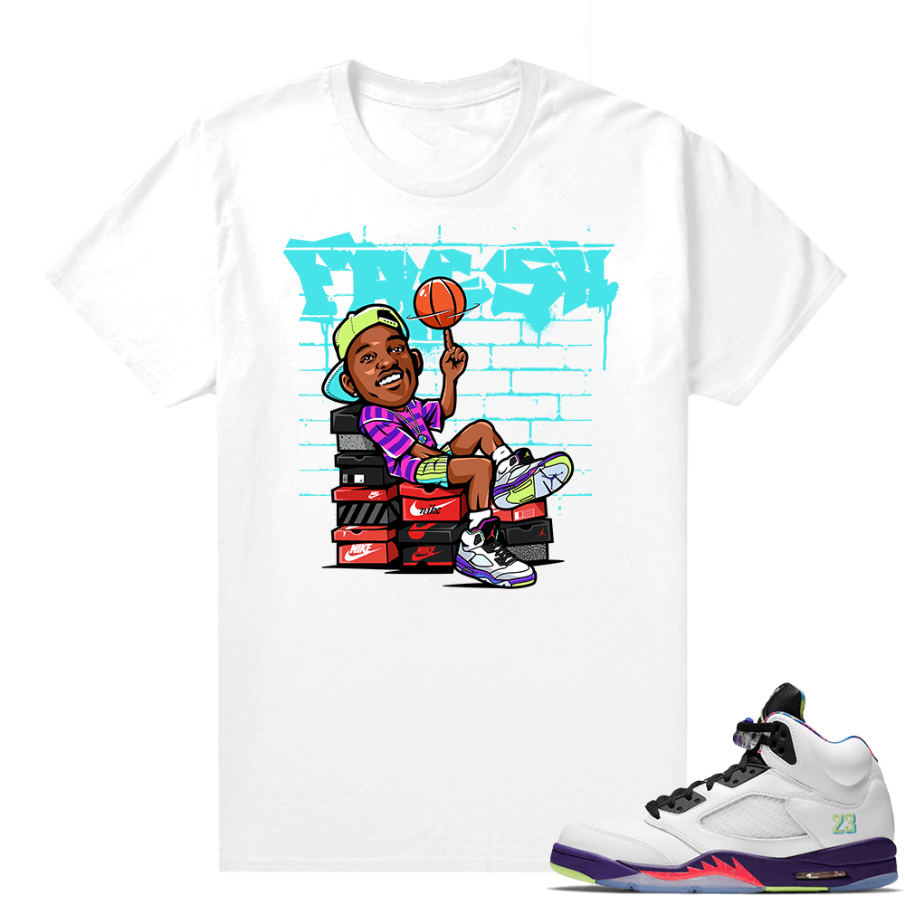 Bel-Air 5s Alternate shirts - White - Fresh Prince