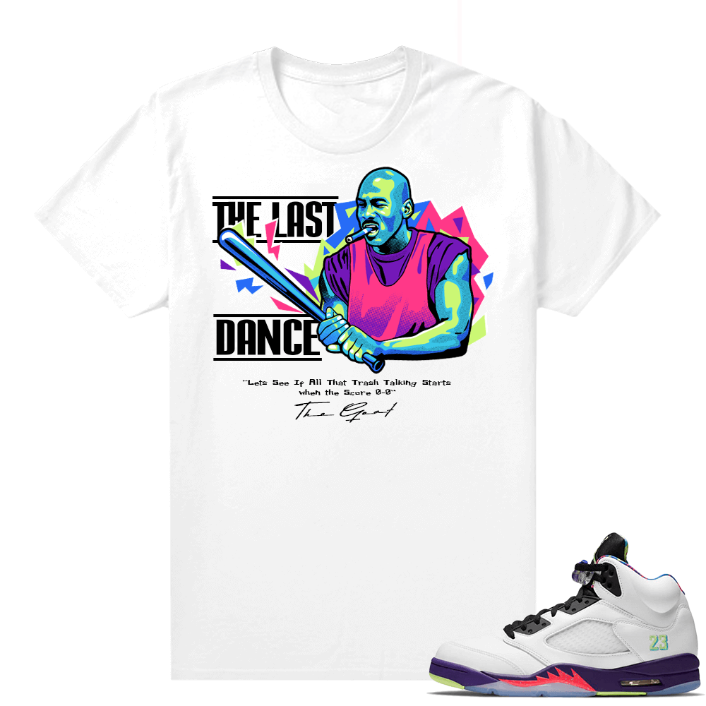 Bel-Air 5s Alternate shirts - White - The Last Dance Goat Talk