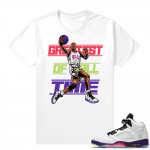 Bel-Air 5s Alternate shirts - White - Greatest Of All Time V2