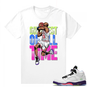 Bel-Air 5s Alternate shirts - White - Greatest Of All Time