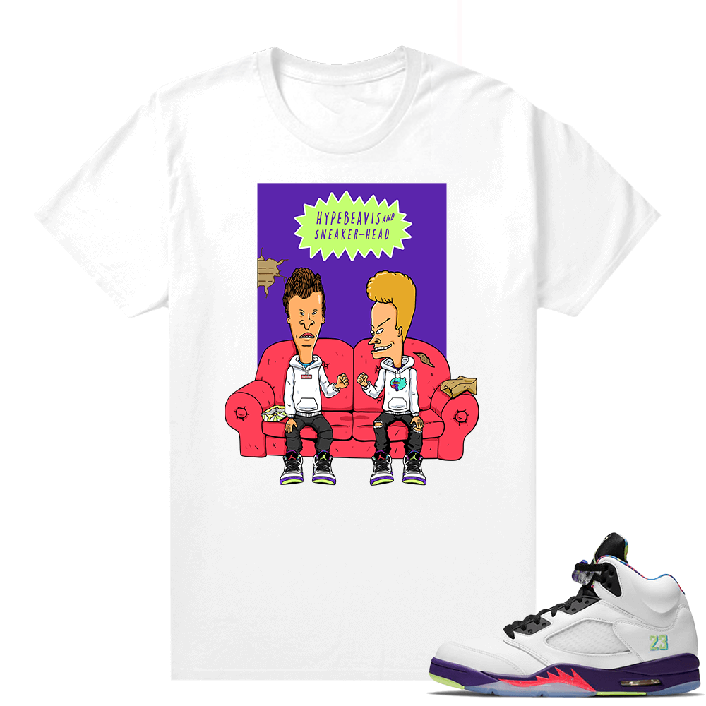 Bel-Air 5s Alternate shirts - White - Hype Beavis and Sneaker-head