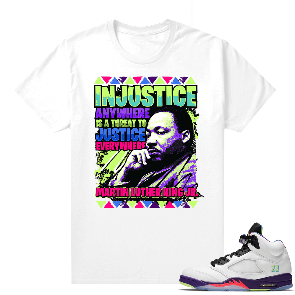 Bel-Air 5s Alternate shirts - White - MLK Justice