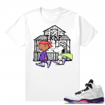 Bel-Air 5s Alternate shirts - White - Snoopy Trap House