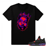 Biggie Raptor 4s shirt  Black Tee