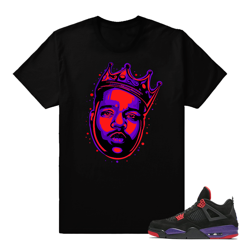 Biggie Raptor 4s shirt  Black Tee