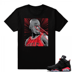 Infrared 6s shirts | MJ Infrared Laser Eyes | Black shirt