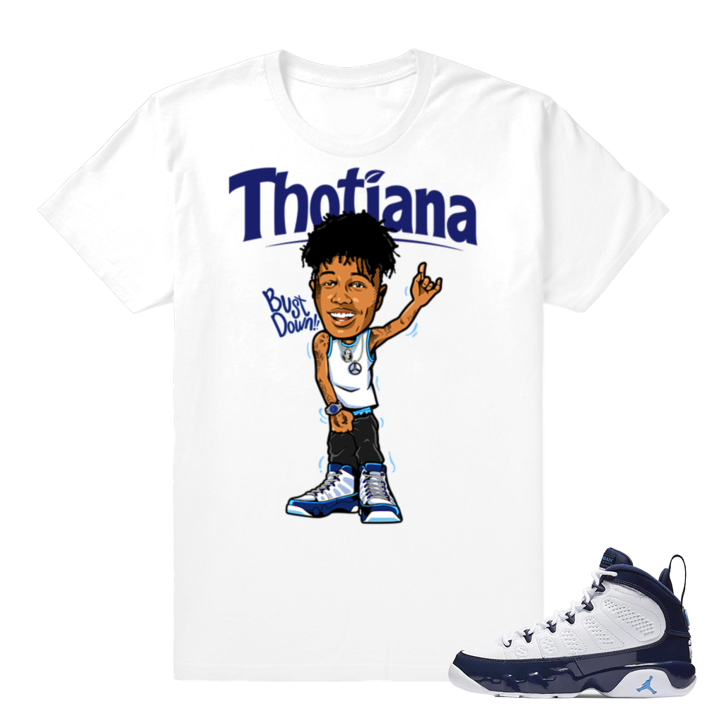 Jordan 9 UNC | Thotiana | White shirt