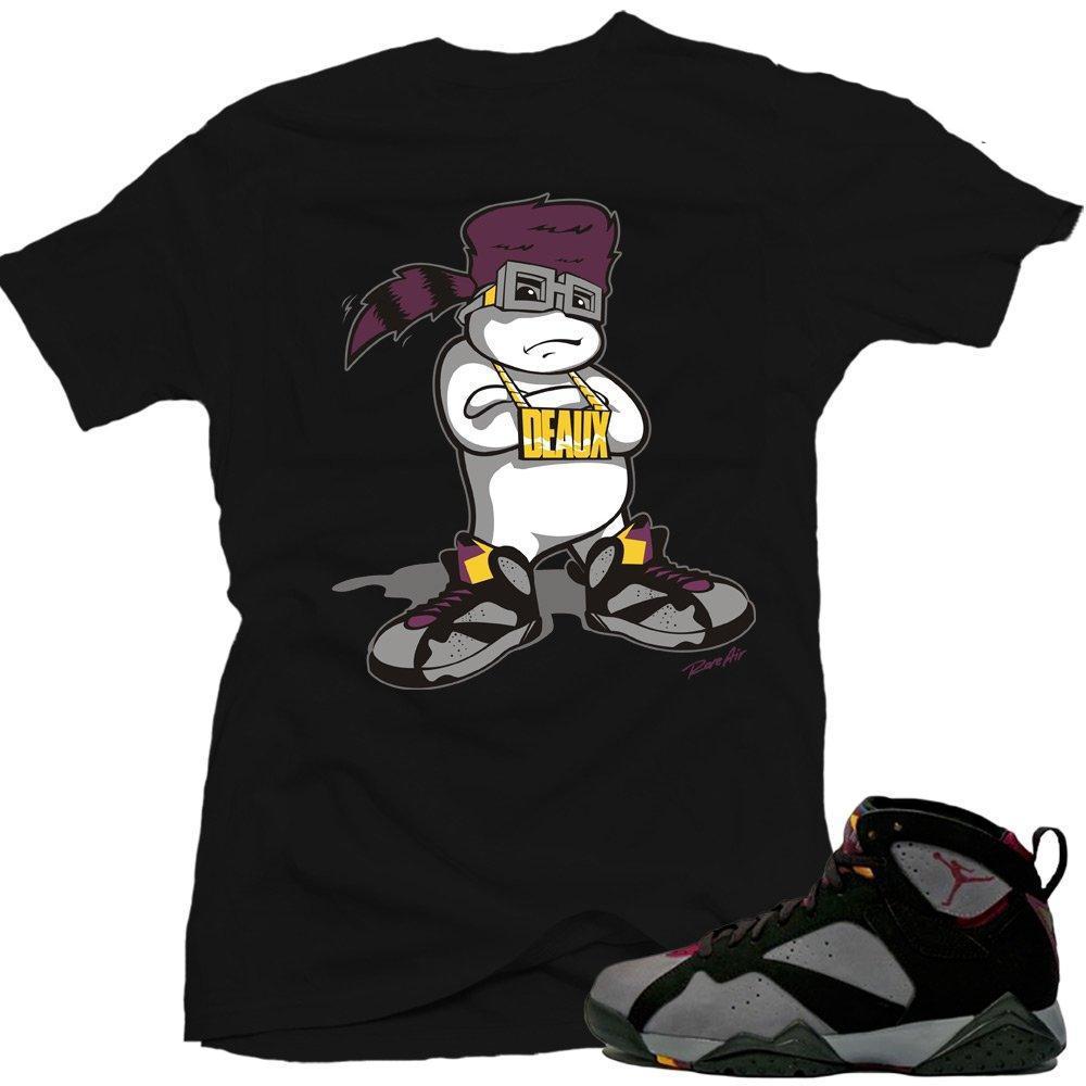 Jordan 7 Bordeaux shirts to match 'D Boy' Black Sneaker Tees shirt