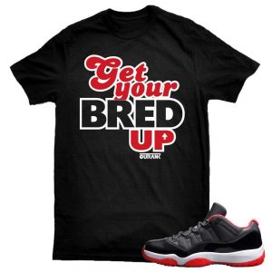 Jordan 11 Bred Low shirt to match 'Bred Up' Black Sneaker Tees