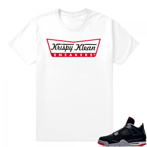 Jordan 4 Bred | Krispy Klean Sneakers | White Shirt